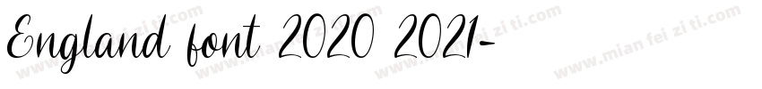 England font 2020 2021字体转换